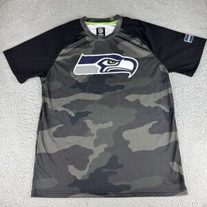 Seattle Seahawks Camo T Shirt NFL Team Men's Size Large